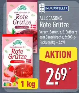 Aldi Nord ALL SEASONS Rote Grütze Angebot