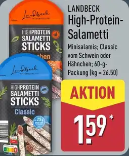 Aldi Nord LANDBECK High-Protein- Salametti Angebot