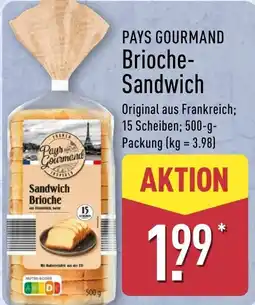 Aldi Nord PAYS GOURMAND Brioche- Sandwich Angebot