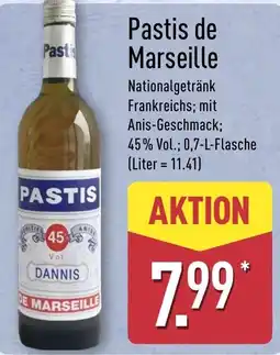 Aldi Nord Pastis de Marseille Angebot