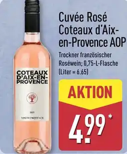 Aldi Nord Cuvée Rosé Coteaux d'Aix- en-Provence AOP Angebot