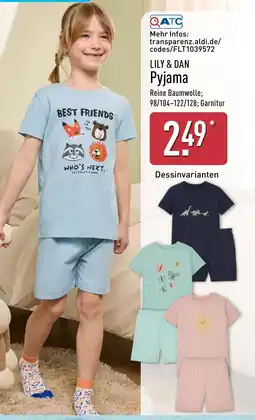 Aldi Nord LILY & DAN Pyjama Angebot