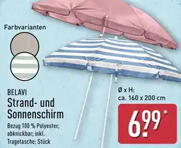 Aldi Nord BELAVI Strand- und Sonnenschirm Angebot