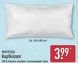 Aldi Nord NOVITESSE Kopfkissen Angebot