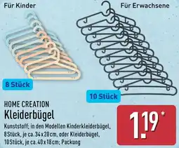 Aldi Nord HOME CREATION Kleiderbügel Angebot
