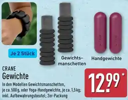 Aldi Nord CRANE Gewichte Angebot
