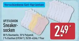 Aldi Nord UP2FASHION Sneakersocken Angebot