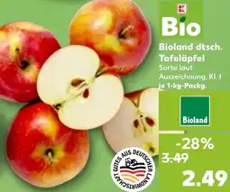 Kaufland Bioland dtsch. Tafeläpfel Angebot