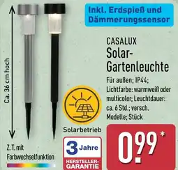 Aldi Nord CASALUX Solar- Gartenleuchte Angebot