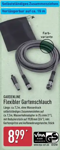 Aldi Nord GARDENLINE Flexibler Gartenschlauch Angebot
