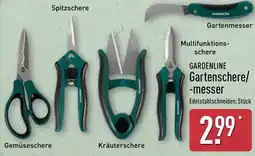 Aldi Nord GARDENLINE Gartenschere/ -messer Angebot