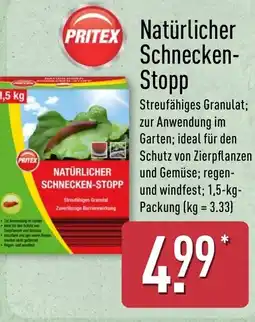 Aldi Nord PRITEX Natürlicher Schnecken- Stopp Angebot