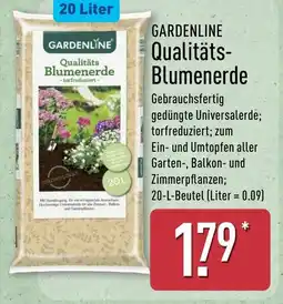 Aldi Nord GARDENLINE Qualitäts- Blumenerde Angebot