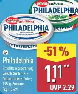 Aldi Nord Philadelphia Frischkäsezubereitung Angebot