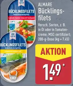 Aldi Nord ALMARE Bücklingsfilets Angebot