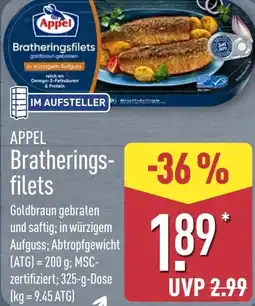 Aldi Nord APPEL Bratheringsfilets Angebot