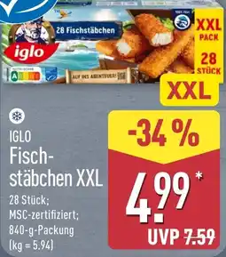 Aldi Nord IGLO Fischstäbchen XXL Angebot