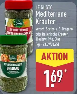 Aldi Nord LE GUSTO Mediterrane Kräuter Angebot
