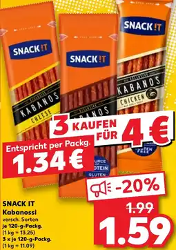 Kaufland SNACK IT Kabanossi Angebot