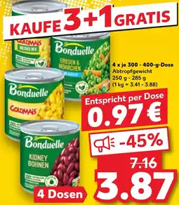 Kaufland BONDUELLE Gemüse oder Hülsenfrüchte Angebot