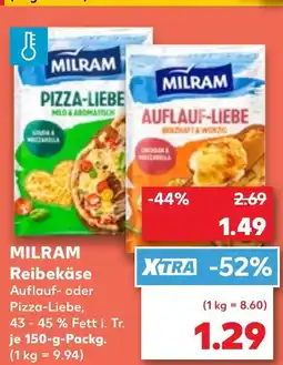 Kaufland MILRAM Reibekäse Angebot