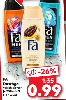 Kaufland FA Duschgel Angebot