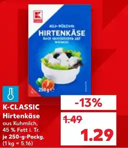 Kaufland K-CLASSIC Hirtenkäse Angebot