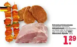 Scheck-in-Center Schweinerückensteaks Angebot