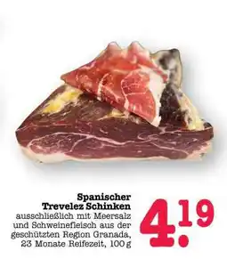 Scheck-in-Center Spanischer Trevelez Schinken Angebot