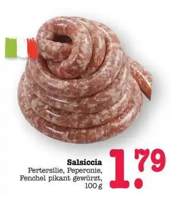 Scheck-in-Center Salsiccia Angebot