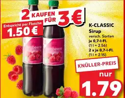 Kaufland K-CLASSIC Sirup Angebot