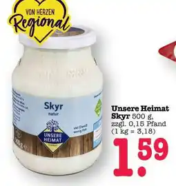 Scheck-in-Center Unsere Heimat Skyr Angebot