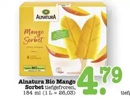 Scheck-in-Center Alnatura Bio Mango Sorbet Angebot