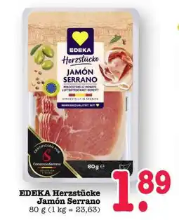 Scheck-in-Center EDEKA Herzstücke Jamón Serrano Angebot