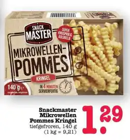 Scheck-in-Center Snackmaster Mikrowellen Pommes Kringel Angebot