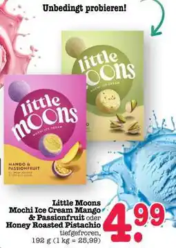 Scheck-in-Center Little Moons Mochi Ice Cream Mango & Passionfruit oder Honey Roasted Pistachio Angebot
