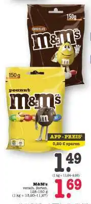 Scheck-in-Center M&M’s Angebot