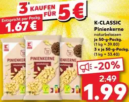 Kaufland K-CLASSIC Pinienkerne Angebot