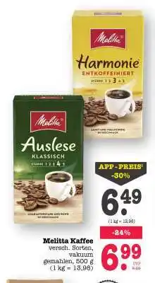 Scheck-in-Center Melitta Kaffee Angebot