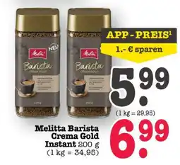 Scheck-in-Center Melitta Barista Crema Gold Instant Angebot