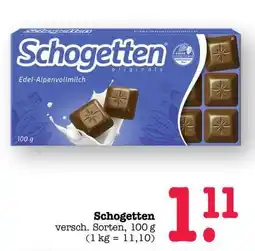 Scheck-in-Center Schogetten Angebot