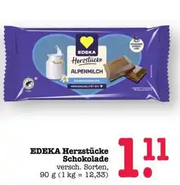 Scheck-in-Center EDEKA Herzstücke Schokolade Angebot