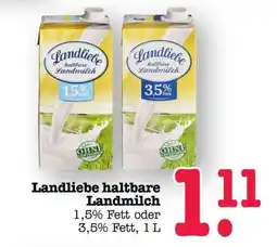 Scheck-in-Center LANDLIEBE Haltbare Landmilch Angebot