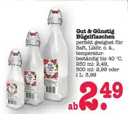 Scheck-in-Center Gut & Günstig Bügelflaschen Angebot