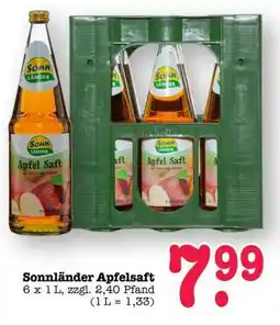 Scheck-in-Center Sonnländer Apfelsaft Angebot