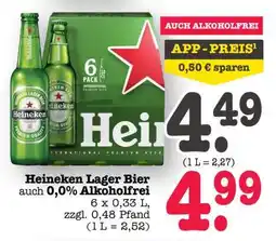 Scheck-in-Center Heineken Lager Bier Angebot