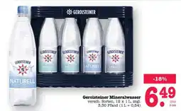Scheck-in-Center Gerolsteiner Mineralwasser Angebot