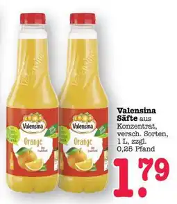 Scheck-in-Center Valensina Säfte Angebot