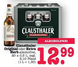 Scheck-in-Center Clausthaler Original oder Extra Herb Angebot