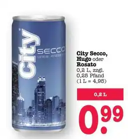 Scheck-in-Center City Secco, Hugo oder Rosato Angebot